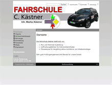 Tablet Screenshot of fahrschule-kaestner.net